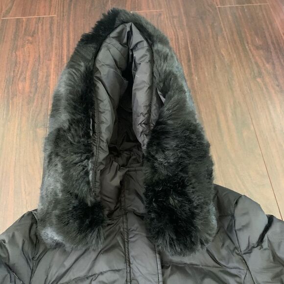 DKNY Quilted Puffer Parka Coat Jacket Down Feather - Picture 6 of 9